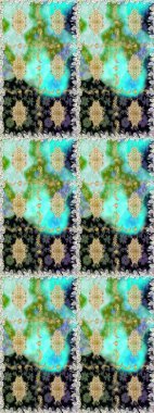 Çiçek deseni. Duvar kâğıdı barok, İspanyol kumaşı. Kusursuz raster arka plan. Kahverengi ve bej renklerde altın elementler. Şekil grafik deseni.