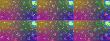 Eski usul. Tomurcukları papatya çiçekleri olan sevimli bir çiçek deseni. Eskiz geçmişi. Raster illüstrasyonu. Miles Fleur, süslü püslü bir süs. Kumaş, tekstil ve duvar kağıdı baskısı için..