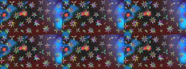 Sketch Floral Pattern in Raster illustration. Fancy fabric pattern. Colour Spring Theme sketch pattern Background. Flat Flower Elements Design.