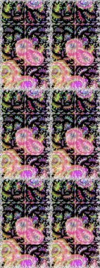 Kusursuz Tony kumaş deseni. Küçük çiçekteki sevimli çiçek deseni. Raster illüstrasyonu. Modaya uygun kumaş deseni.