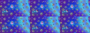 Raster suluboya çiçek deseni, narin çiçekler, mavi ve mor çiçekler, tebrik kartı şablonu. Raster Güzel kumaş deseni.