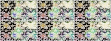 Raster illüstrasyonunda kusursuz çiçek deseni. Renkli Bahar Temalı Kusursuz Arkaplan. Süslü kumaş deseni. Düz Çiçek Elementleri Tasarımı.