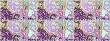 Raster illüstrasyonunda kusursuz çiçek deseni. Tarafsız ve gri renkte çiçekler.