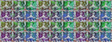 Raster illüstrasyonu. Tekstil ya da kitap kapakları, imalat, duvar kağıtları, baskı, hediye paketi ve yapıştırma kitabı için çiçeksiz arka plan. Küçük ölçekli çiçeklerdeki basit sevimli desen.