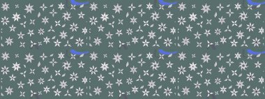 Raster illustration. Gentle, spring floral on neutral and gray colors. Raster floral pattern in doodle style with flowers and leaves.