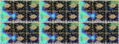 Çiçek deseni. Duvar kâğıdı barok, İspanyol kumaşı. Kusursuz raster arka plan. Kahverengi ve bej renklerde altın elementler. Şekil grafik deseni.