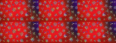 Raster deseni. Botanik çizim kalıbı. Organik elementler. Suluboya etkisi.