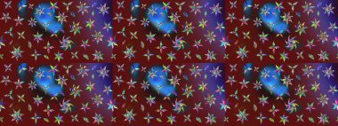 Kırmızı ve kahverengi renkler üzerine çiçek desenli eskiz, el yapımı papatyalar, papatyalar. Tekrar eden çiçek arkaplanı, zarif kırmızı ve kahverengi çiçek duvar kağıdı.