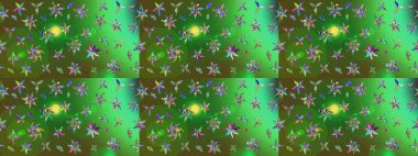 Raster illüstrasyonundaki çiçek desenli çizim. Renkli çiçekler.