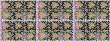 Altın arka plan doku duvar kağıdı. Altın çiçek süsleme barok tarzı. Altın öğesi gri ve nötr renkler. Damasko sorunsuz yinelenen arka plan.