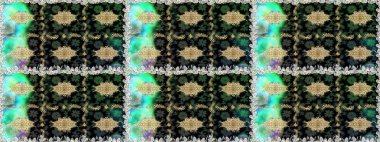 Çiçek deseni. Duvar kâğıdı barok, İspanyol kumaşı. Kusursuz raster arka plan. Kahverengi ve bej renklerde altın elementler. Şekil grafik deseni.