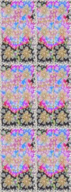 Raster geleneksel altın pürüzsüz deseni nötr renklerde. Barok tarzında kusursuz bir doğulu süsü..