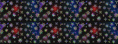 Elle boyanmış suluboya resim çizimleri, çiçekler ve bitkiler. Renkli çiçekler.