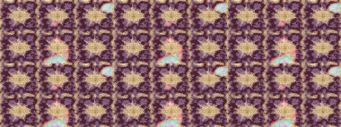 Geleneksel oryantasyon süsü. Klasik Raster Golden. Kahverengi renklerde ve altın elementlerle. Klasik vintage arkaplan.