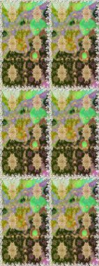 Çiçek deseni. Duvar kâğıdı barok, İspanyol kumaşı. Kusursuz raster arka plan. Kahverengi ve bej renklerde altın elementler. Şekil grafik deseni.