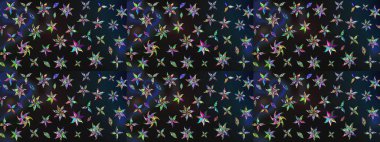 Çiçek desenli çizim. Raster illüstrasyonu. Asya tekstil tarzında. Güzel kumaş deseni. Renkli Bahar Teması eskiz kalıbı. Düz Çiçek Elementleri Tasarımı.