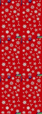 Renkli Yaz Temalı eskiz kalıbı. Raster Illustrasyon 'daki Çiçek Deseni' nin son moda çizimi. Düz Çiçek Elementleri Tasarımı. Güzel kumaş deseni.