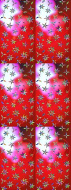 Raster illüstrasyonu. El çizimi. Çiçekli, yapraklı, çiçek desenli çizim..