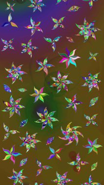 Çiçek deseni. Flower eskiz arka planı. Şatafatlı bahar bahçesi dokusu. Raster illüstrasyonu.