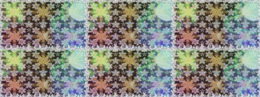 Gri ve nötr renklerde altın desenli altın elementler. Gri ve nötr renklerde ve altın elementlerle kusursuz klasik desen. Noel, kar tanesi, yeni yıl.