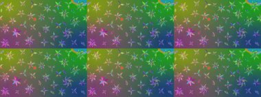 Botanik çizim kalıbı. Raster deseni. Suluboya etkisi. Organik elementler.