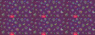 Kartlar, davetiyeler, tarih kartları ve daha fazlası için kullanılabilir. Büyük bir çiçek boyası seti. Raster şirin suluboya çiçek deseni çizimi.