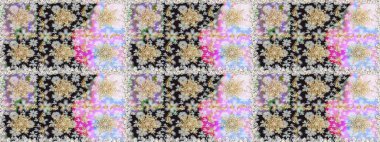 Gri ve nötr renklerde altın elementli pürüzsüz desen. Şam tasarım için kusursuz desen.