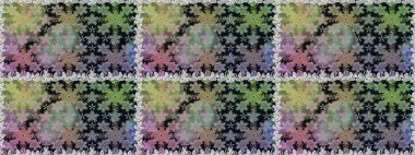 Parlak dantel, stilize çiçekler, şal desenli. Gri renklerde, altın elementlerle kusursuz desen. Hassas altın deseni açın. Raster. Doğu tarzı arabesk. Kusursuz altın dokular bukleler.