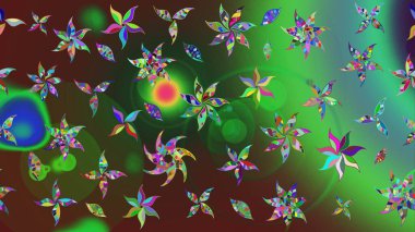 Botanik çizim kalıbı. Organik elementler. Suluboya etkisi. Raster deseni.