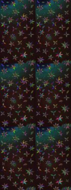 Gri ve kahverengi renkli etnik çiçekli zarif eskiz deseni. Asya Tekstil 'inde Raster Çiçek İllüstrasyonu.