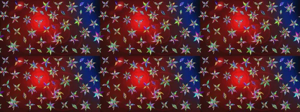 Küçük çiçekteki sevimli çiçek deseni. Kahverengi ve kırmızı renkte çiçekler.