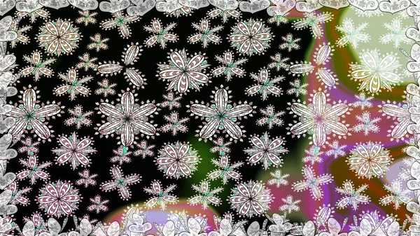 Kusursuz Tony kumaş deseni. Küçük çiçekteki sevimli çiçek deseni. Modaya uygun kumaş deseni. Raster illüstrasyonu.