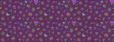 Sabıka fotoğraflarında, bebek kıyafetlerinde, duvar kâğıtlarında, paket kutularında falan kullanılabilir. Zarif, parlak ve eskiz mor ve yeşil çiçek desenli.