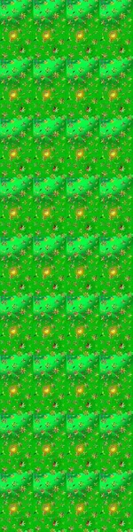 Küçük yeşil ve sarı çiçeklerle oldukça eski bir besin torbası deseni. Tekstil, kumaş, kapaklar, duvar kağıtları, baskı, paket, koleksiyon defteri, örgü, dekupaj için çiçek arkaplanı..