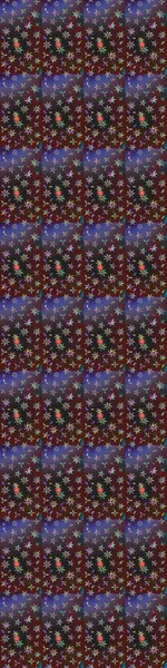 Çiçek desenli çizim. Raster illüstrasyonu. Asya tekstil tarzında. Güzel kumaş deseni. Renkli Bahar Teması eskiz kalıbı. Düz Çiçek Elementleri Tasarımı.