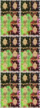 Çiçek deseni. Duvar kâğıdı barok, İspanyol kumaşı. Kusursuz raster arka plan. Kahverengi ve bej renklerde altın elementler. Şekil grafik deseni.