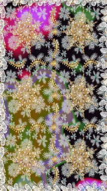 Sembol bayramı, yeni yıl kutlamaları, altın desenler. Gri ve nötr renklerde altın kar taneleri. Noel altın kar tanesi kusursuz desen. Kış kar dokusu duvar kağıdı.