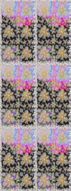 Gri renkli ve altın elementli geleneksel altın sarısı desen. Barok tarzında kusursuz bir doğulu süsü..