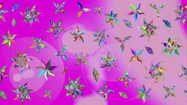 Tarafsız ve morumsu renklerde çiçekler. Küçük çiçekte sevimli çiçek deseni var..