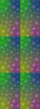 Güzel kumaş deseni. Küçük bir çiçekte eskiz deseni. Raster illüstrasyonu. Güzel çiçek arkaplanı..