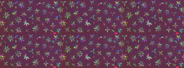 Suluboya çizim kalıbı. Dekorasyon ve tasarım için güzel bir desen. Moda baskısı. Çiçeğin suluboya çizimlerinin mükemmel deseni. Eski model. Raster illüstrasyonu.