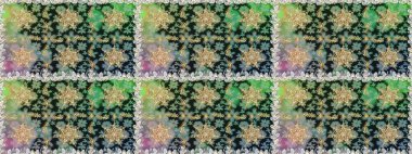 Raster golden pattern. Oriental style arabesques golden pattern on a gray and neutral colors with golden elements. Seamless textured curls.