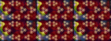 Çiçekli karalama şeklinde Raster çiçek deseni. Kırmızı ve kahverengi renkte çiçekler. Yumuşak, bahar çiçekli arka plan.