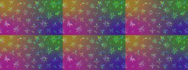 Modern, mor ve yeşil raster arka plan duvar kağıdı çizimi, klasik çizgili desenli desenli çiçekler, çiçekli süsler. Çiçekli el çizimi çizimi deseni.