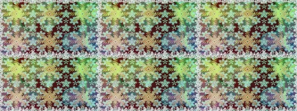 Raster geometrik arka plan. Tarafsız ve yeşil renklerde altın çiçekli altın desenler. Senin tasarımın için, duvar kağıdı. Altın rengi kusursuz illüstrasyon.