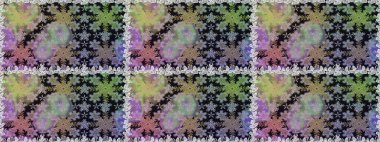 Barok tarzında altın çiçekli süs. Altın çiçekli, pürüzsüz desen. Damask arkaplanı. Gri ve nötr renklerdeki altın element.