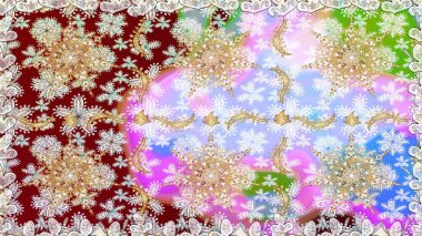 Geleneksel oryantasyon süsü. Tarafsız ve bej renklerde altın elementlerle kusursuz desen. Kusursuz klasik raster altın desenli. Raster illüstrasyonu. Klasik vintage arkaplan.