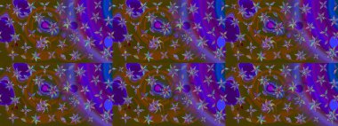 Çiçek deseni. Flower eskiz arka planı. Şatafatlı bahar bahçesi dokusu. Raster illüstrasyonu.