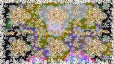 Kusursuz klasik raster altın desenli. Klasik klasik klasik arka plan. Geleneksel oryantasyon süsü. Gri renklerde, altın elementlerle kusursuz desen.