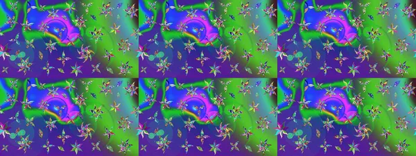 Raster illüstrasyonu. Tekstil veya kitap kapakları, imalat, duvar kağıtları, baskı, hediye paketi ve yapıştırma kitabı için çiçek eskizi geçmişi. Küçük ölçekli çiçeklerdeki basit sevimli desen.